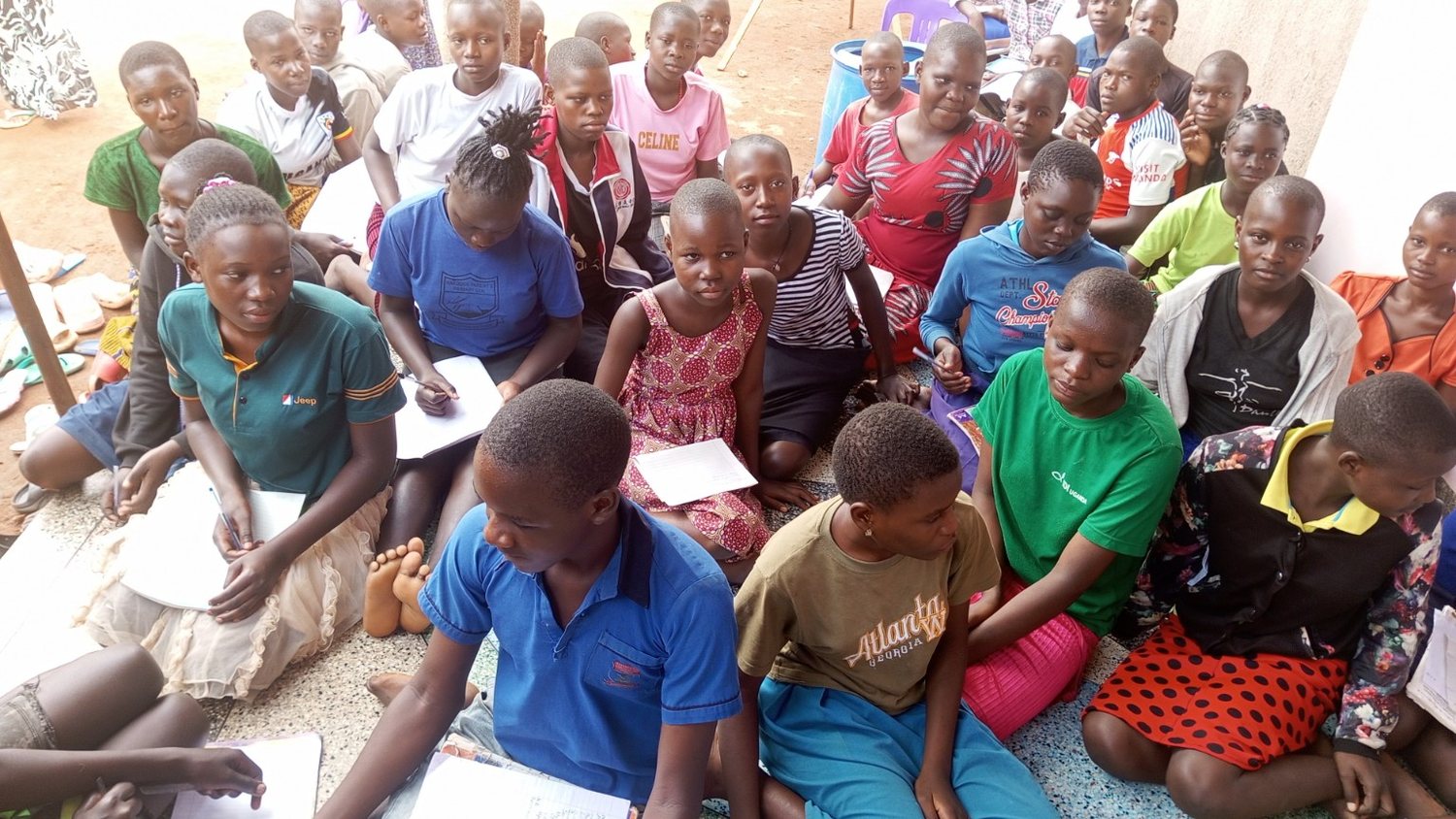 Learners in a community learning session