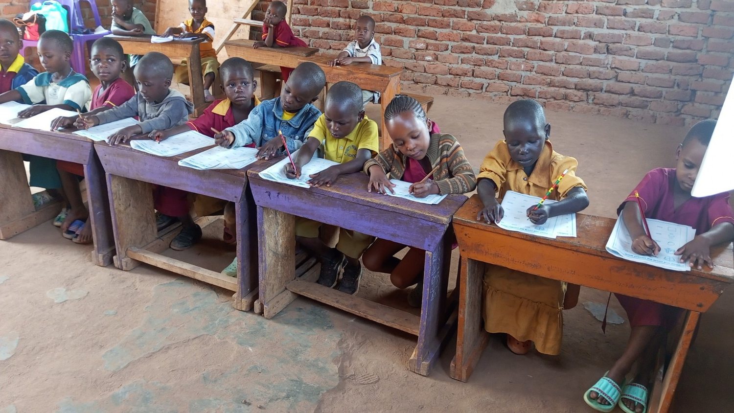 Learners participating in classroom learning